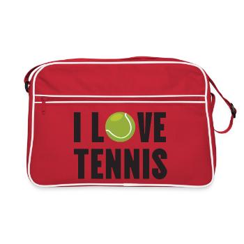 J’adore le tennis - Sac Retro - rouge/blanc - Devant