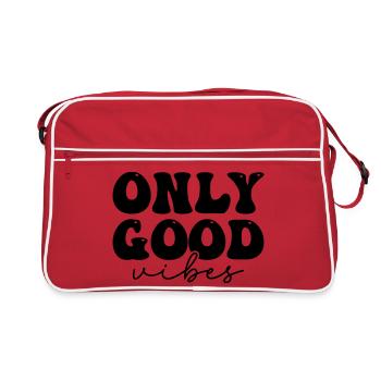 Positives Statement Design  - Retro Tasche - Rot/Weiß - Vorne
