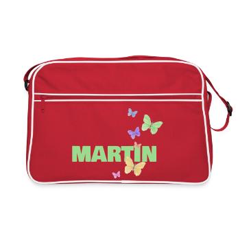 Martin dans le rôle de Martin - Sac Retro - rouge/blanc - Devant