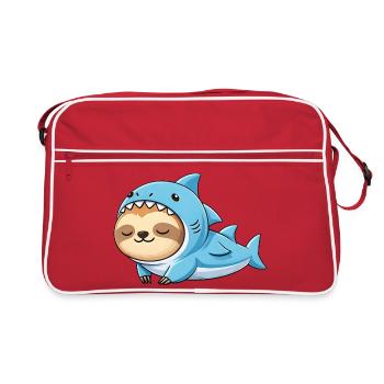 Cute Sloth Cartoon Costume Brazil Carnival - Retro Bag - red/white - Front