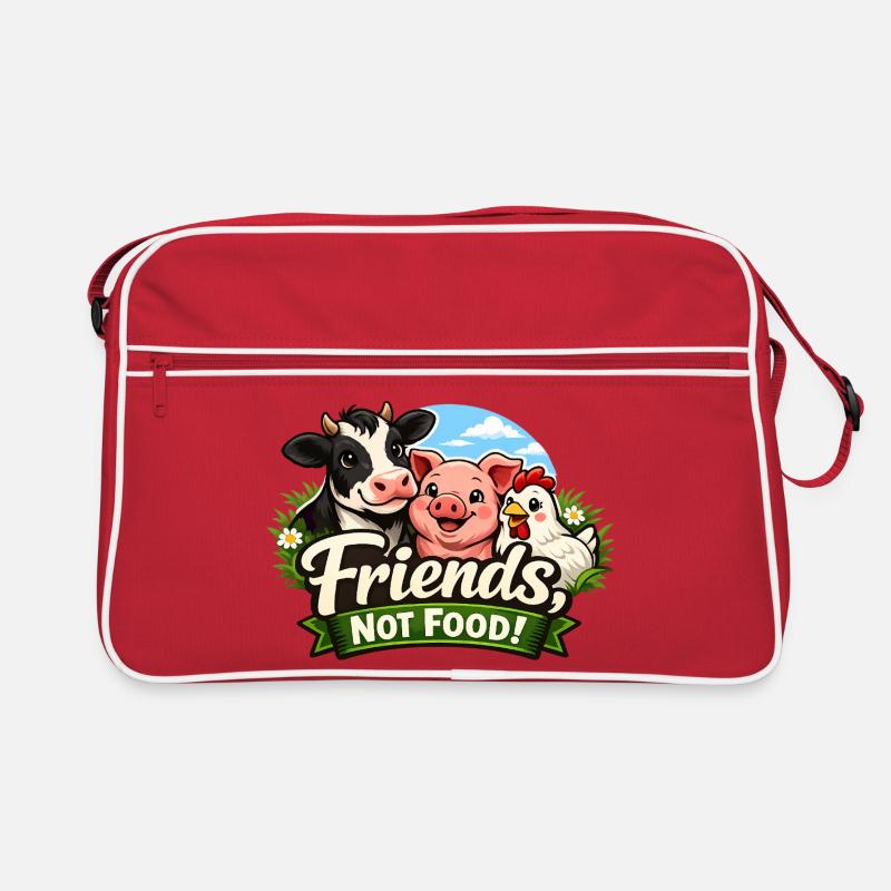 Amis pas nourriture – Déclaration acceptant les animaux de compagnie Sac Retro