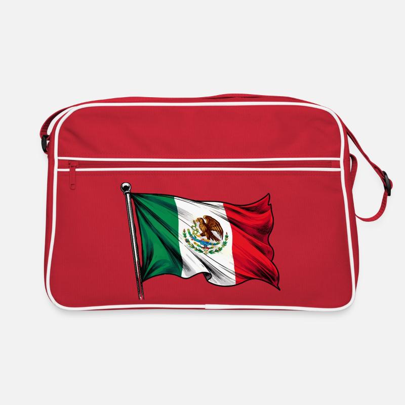 Mexico Flag Retro Bag