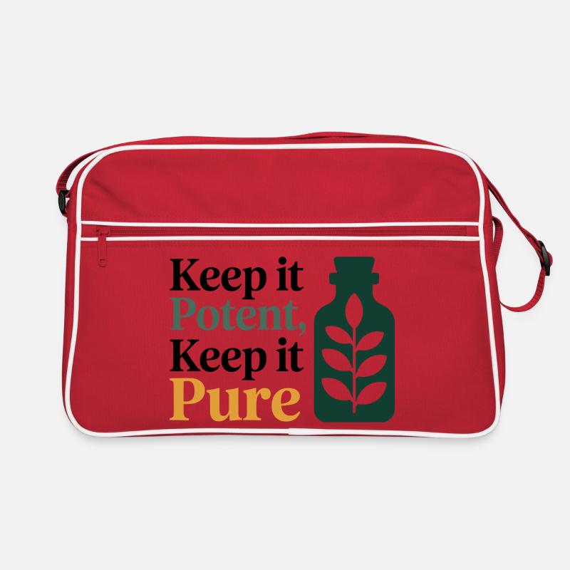 Homeopathy Keep It Potent Keep It Pure Profession Retro Bag