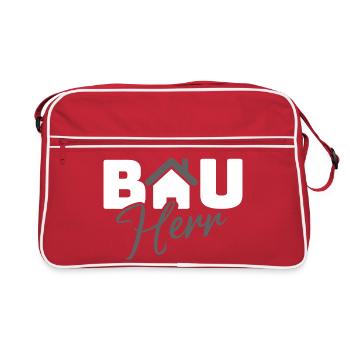 Emblème de l’icône BauHaus - Sac Retro - rouge/blanc - Devant