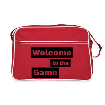 WELCOME TO THE GAME - Retro Bag - red/white - Front