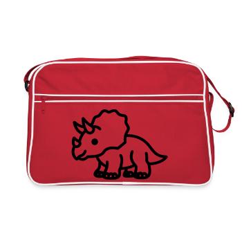 triceratops - Sac Retro - rouge/blanc - Devant