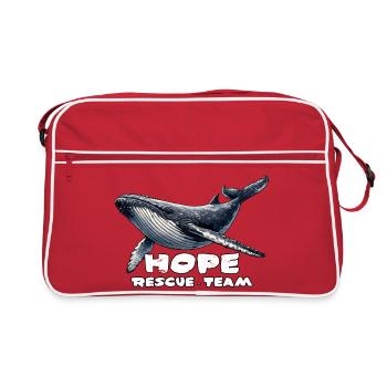 Hope Rescue Team Whale Baltic Sea - Retro Bag - red/white - Front