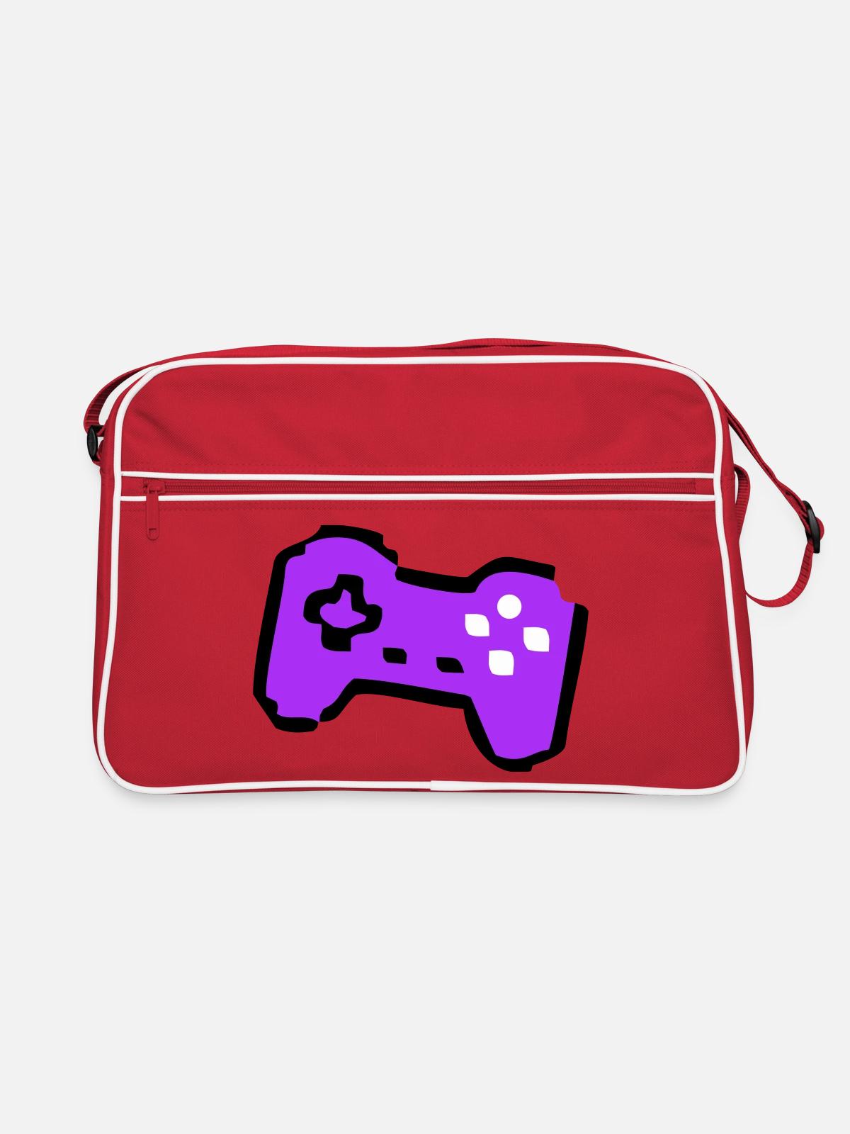 Weird Retro Controller Gamer - Retro Bag - red/white - Front