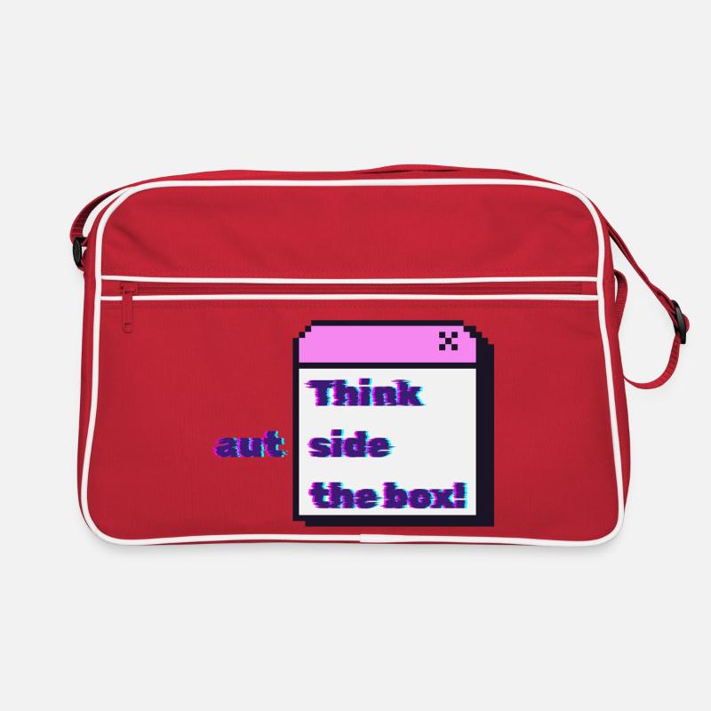 Think autside the box - Glitch Retro Tasche