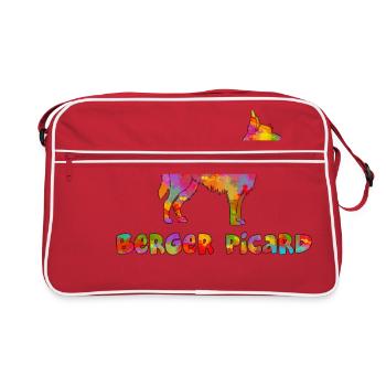 Berger Picard Multicolore - Retro Bag - red/white - Front