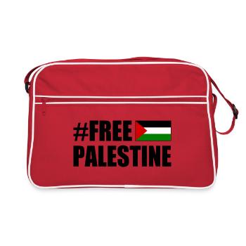 Free palestine - Sac Retro - rouge/blanc - Devant
