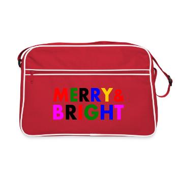 Merry and bright - Sac Retro - rouge/blanc - Devant