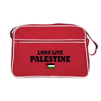 Long live palestine - Retro Bag - red/white - Front