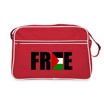 Free palestine - Sac Retro - rouge/blanc - Devant