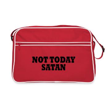 Not today satan - Sac Retro - rouge/blanc - Devant