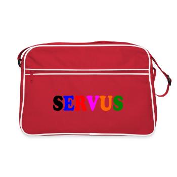 Servus - Retro Tasche - Rot/Weiß - Vorne