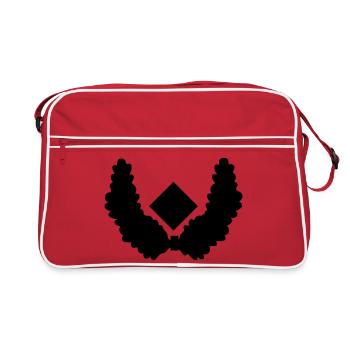 Major Dienstgrad - Retro Tasche - Rot/Weiß - Vorne