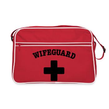 wife guard - Retro Bag - red/white - Front