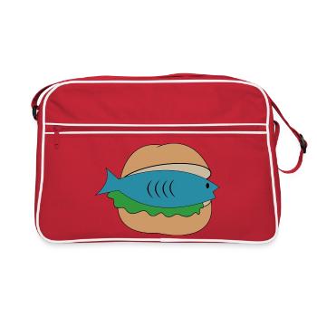 Cadeaux drôles pour les Allemands du Nord - Sac Retro - rouge/blanc - Devant
