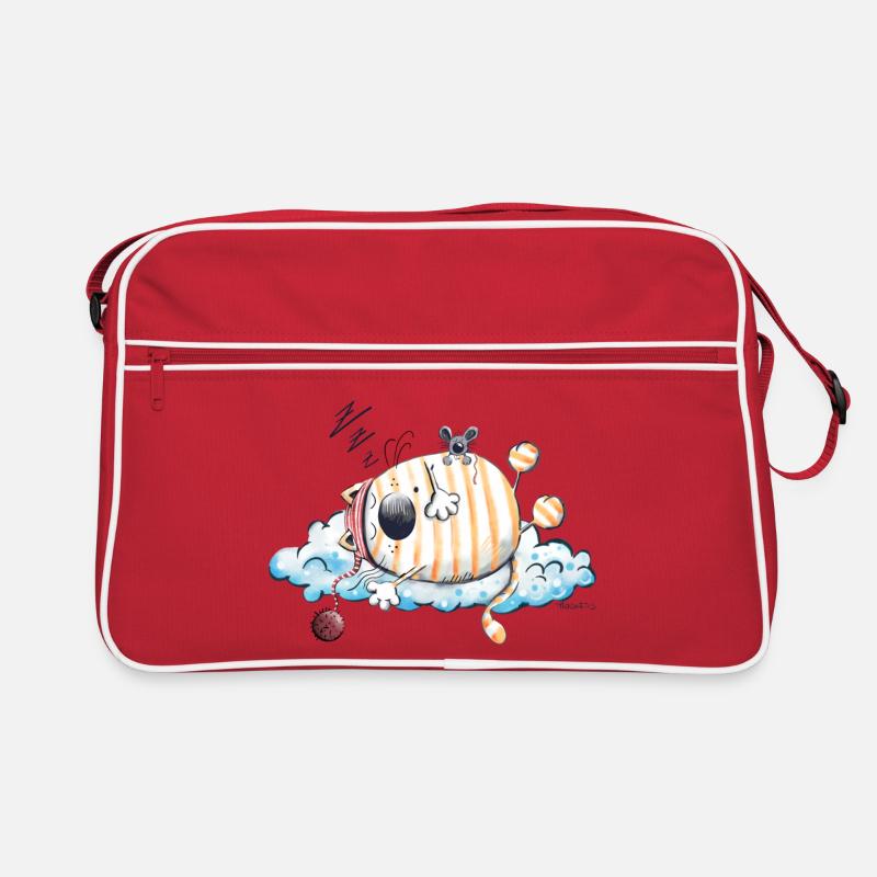 Sleeping Cat - Chat Sac Retro