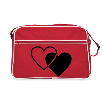 Deux cœurs - Sac Retro - rouge/blanc - Devant