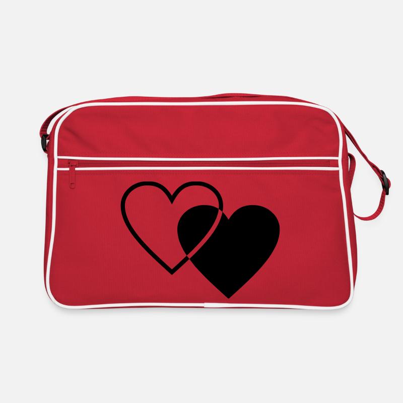 Deux cœurs Sac Retro