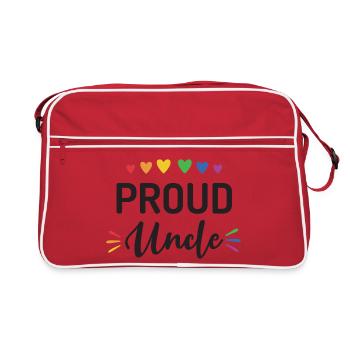 Oncle fier - Sac Retro - rouge/blanc - Devant