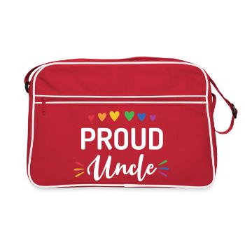 Proud Uncle - Retro Bag - red/white - Front