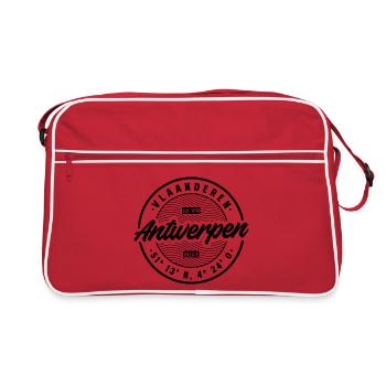 Badge rétro d’Anvers - Sac Retro - rouge/blanc - Devant