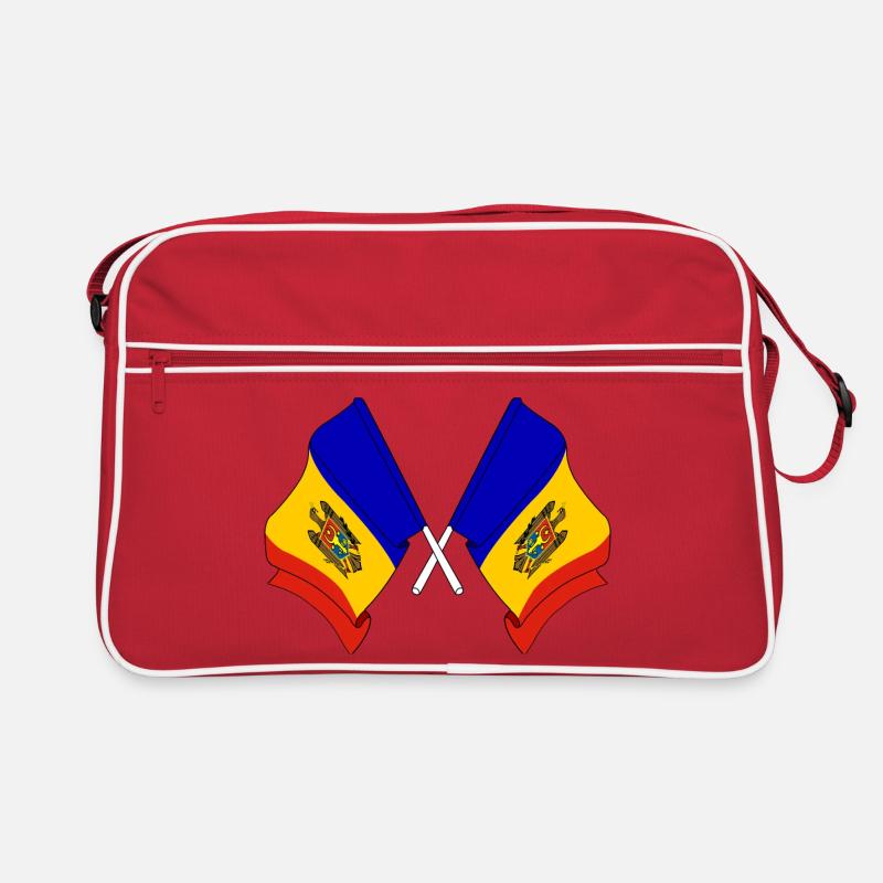 Deux drapeaux Moldavie Sac Retro