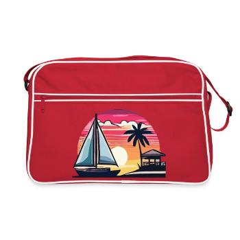 Été - Sac Retro - rouge/blanc - Devant