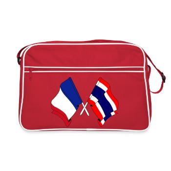 Drapeau France Thaïlande - Sac Retro - rouge/blanc - Devant
