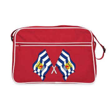 Two flags of the province of Zeeland - Retro Bag - red/white - Front