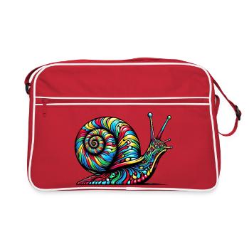 Escargot - Sac Retro - rouge/blanc - Devant