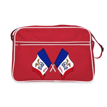 Deux drapeaux ont traversé l’Iowa - Sac Retro - rouge/blanc - Devant