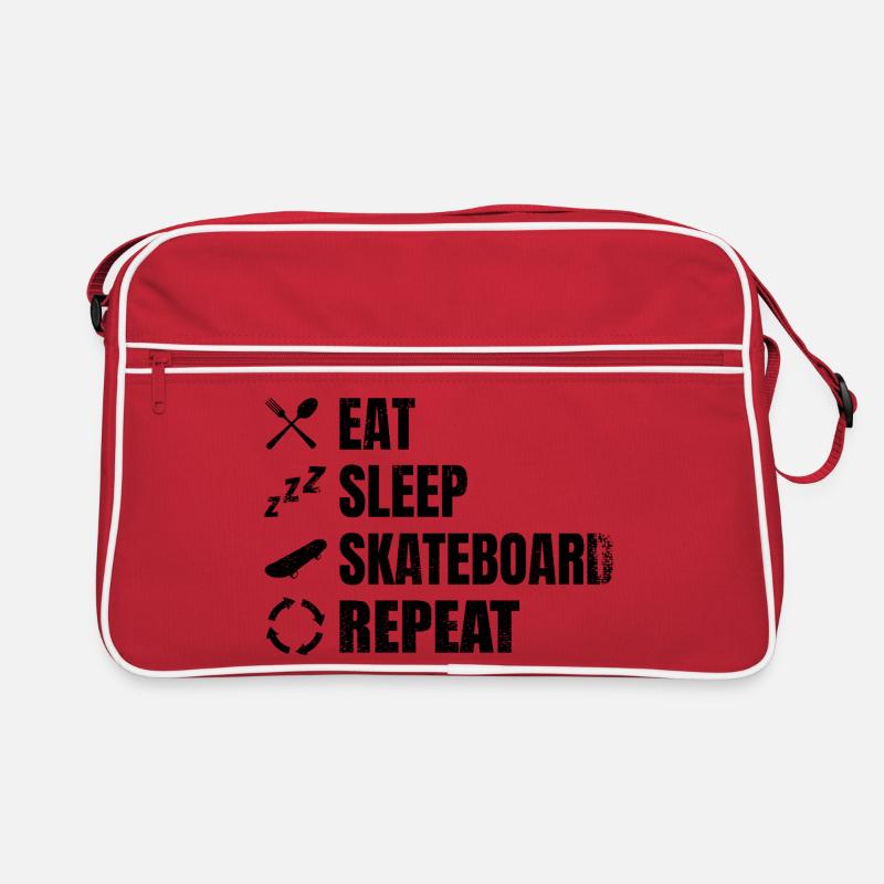 Skateboarder Daily Routine Retro Bag