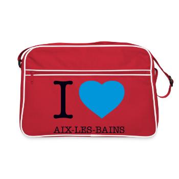 J’ADORE AIX-LES-BAINS - Sac Retro - rouge/blanc - Devant