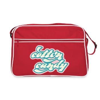 Pastel Cotton Candy Typo - Retro Bag - red/white - Front