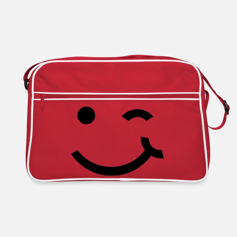 Clin d’œil, sourire clignant de l’œil Sac Retro
