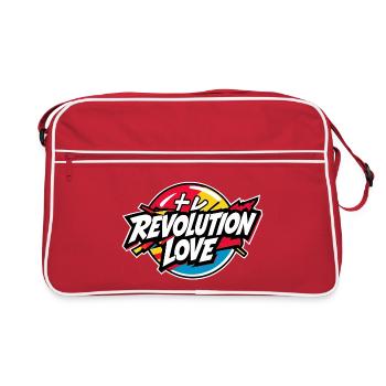 Revolution Love - Retro Tasche - Rot/Weiß - Vorne