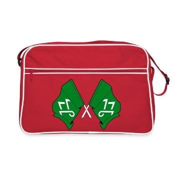 Crossed Flags Innlandet Province - Retro Bag - red/white - Front