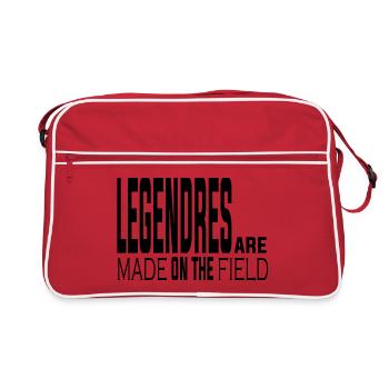 Legendres are made on the field - Sac Retro - rouge/blanc - Devant