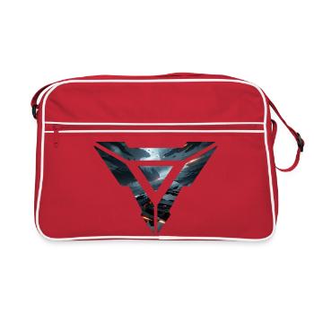 Galactic Fleet Emblem – Futuristic Space Battle - Retro Bag - red/white - Front