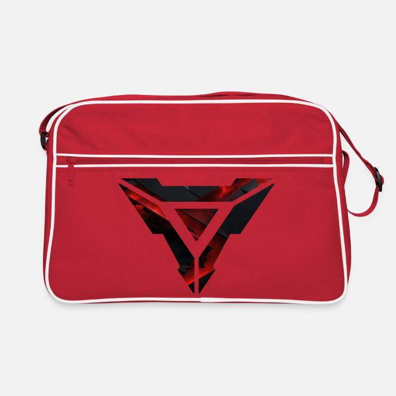 Futuristic Geometric Burst Design Retro Bag
