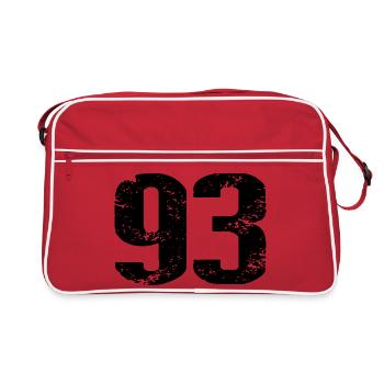 Maillot numéro 93 - Sac Retro - rouge/blanc - Devant