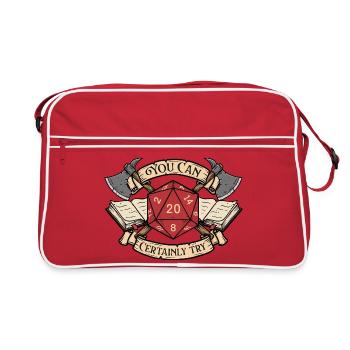 Vous pouvez certainement essayer RPG Tabletop DM Favori - Sac Retro - rouge/blanc - Devant