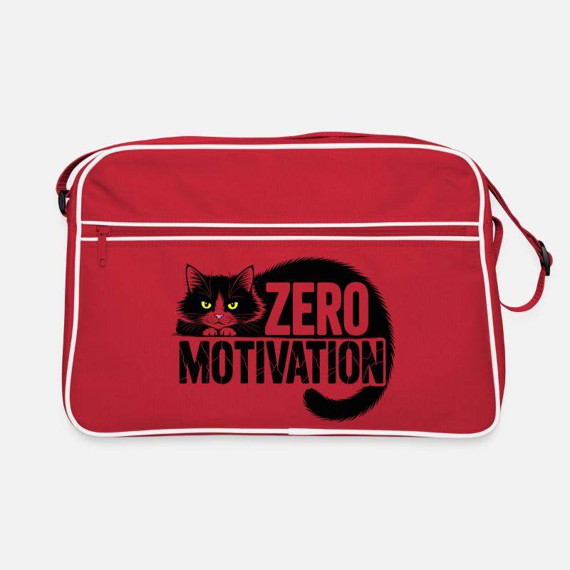 Zero Motivation Cat Retro Bag