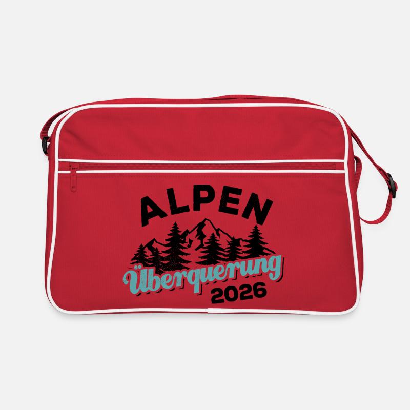 Alpen Überquerung 2026 - Wandern Retro Tasche