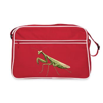 Praying mantises Praying mantis - Retro Bag - red/white - Front