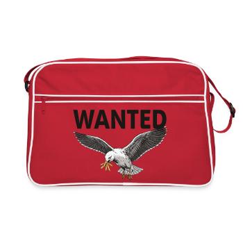 Gesuchte Pommes-möwe - Retro Tasche - Rot/Weiß - Vorne